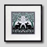 クロスステッチ刺繍額装-54