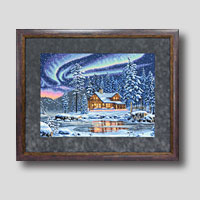 クロスステッチ刺繍額装-76