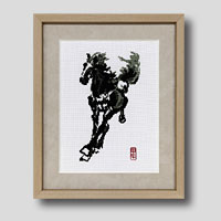 クロスステッチ刺繍額装-75