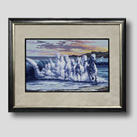 クロスステッチ刺繍額装-68