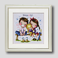 クロスステッチ刺繍額装-93