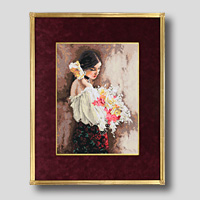 クロスステッチ刺繍額装-101