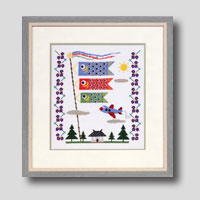 クロスステッチ刺繍額装-108