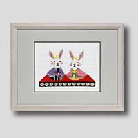 クロスステッチ刺繍額装-112