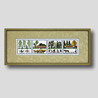 クロスステッチ刺繍額装-115