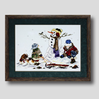 クロスステッチ刺繍額装-119