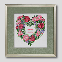 クロスステッチ刺繍額装-122