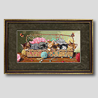 クロスステッチ刺繍額装-124