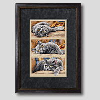 クロスステッチ刺繍額装-130