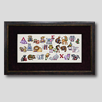 クロスステッチ刺繍額装-133