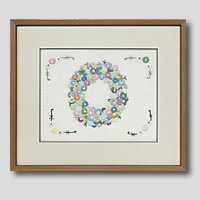 クロスステッチ刺繍額装-145