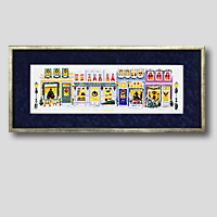 クロスステッチ刺繍額装-148