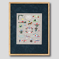 クロスステッチ刺繍額装-152