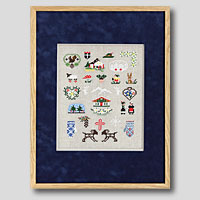 クロスステッチ刺繍額装-151