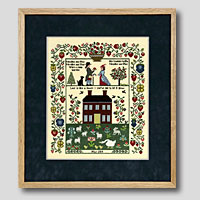 クロスステッチ刺繍額装-162