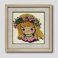 クロスステッチ刺繍額装-184