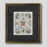 クロスステッチ刺繍額装-188