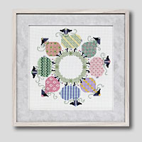 クロスステッチ刺繍額装-189