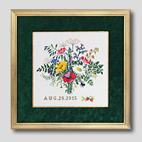 クロスステッチ刺繍額装-199