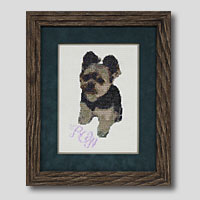 クロスステッチ刺繍額装-202