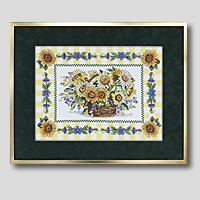 クロスステッチ刺繍額装-215