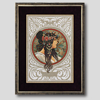 クロスステッチ刺繍額装-217