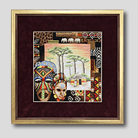 クロスステッチ刺繍額装-207