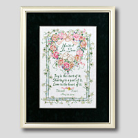 クロスステッチ刺繍額装-210