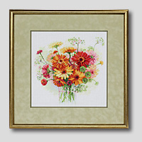 クロスステッチ刺繍額装-222