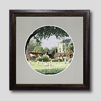 クロスステッチ刺繍額装-250