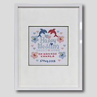 クロスステッチ刺繍額装-233