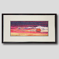 クロスステッチ刺繍額装-244