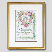 クロスステッチ刺繍額装-245