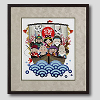 クロスステッチ刺繍額装-261