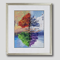 クロスステッチ刺繍額装-267