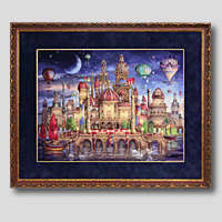 クロスステッチ刺繍額装-270