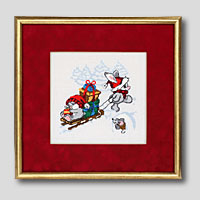 クロスステッチ刺繍額装-295