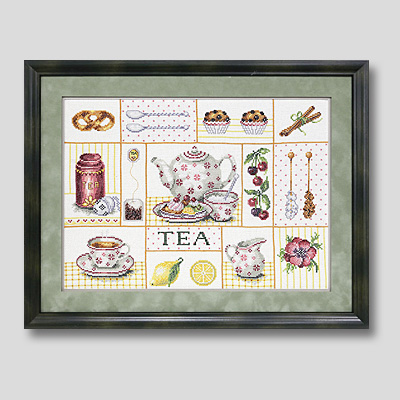 クロスステッチ刺繍額装-296