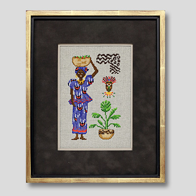 クロスステッチ刺繍額装-297