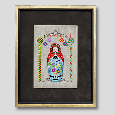 クロスステッチ刺繍額装-298