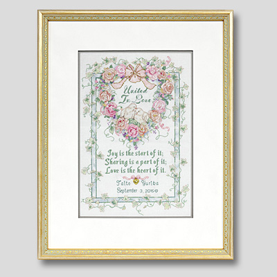 クロスステッチ刺繍額装-302