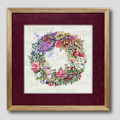 クロスステッチ刺繍額装-305