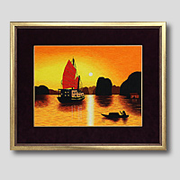 クロスステッチ刺繍額装-321