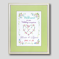 クロスステッチ刺繍額装-326