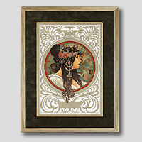 クロスステッチ刺繍額装-330