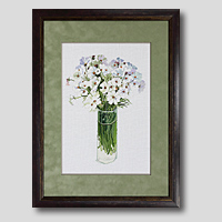 クロスステッチ刺繍額装-334