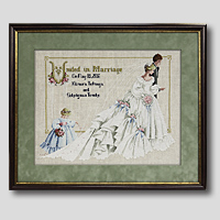 クロスステッチ刺繍額装-332