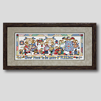 クロスステッチ刺繍額装-344