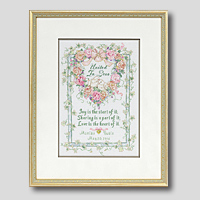 クロスステッチ刺繍額装-345