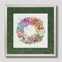 クロスステッチ刺繍額装-350